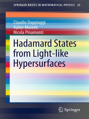 cover image of Hadamard States from Light-like Hypersurfaces